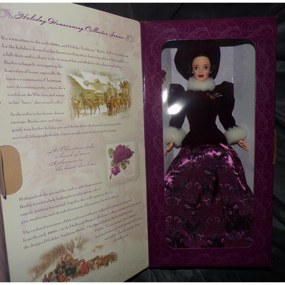 1996 Hallmark Holiday Traditions Barbie Doll Holiday Homecoming Series new